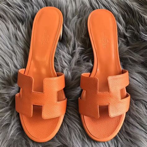 orange hermes sandals